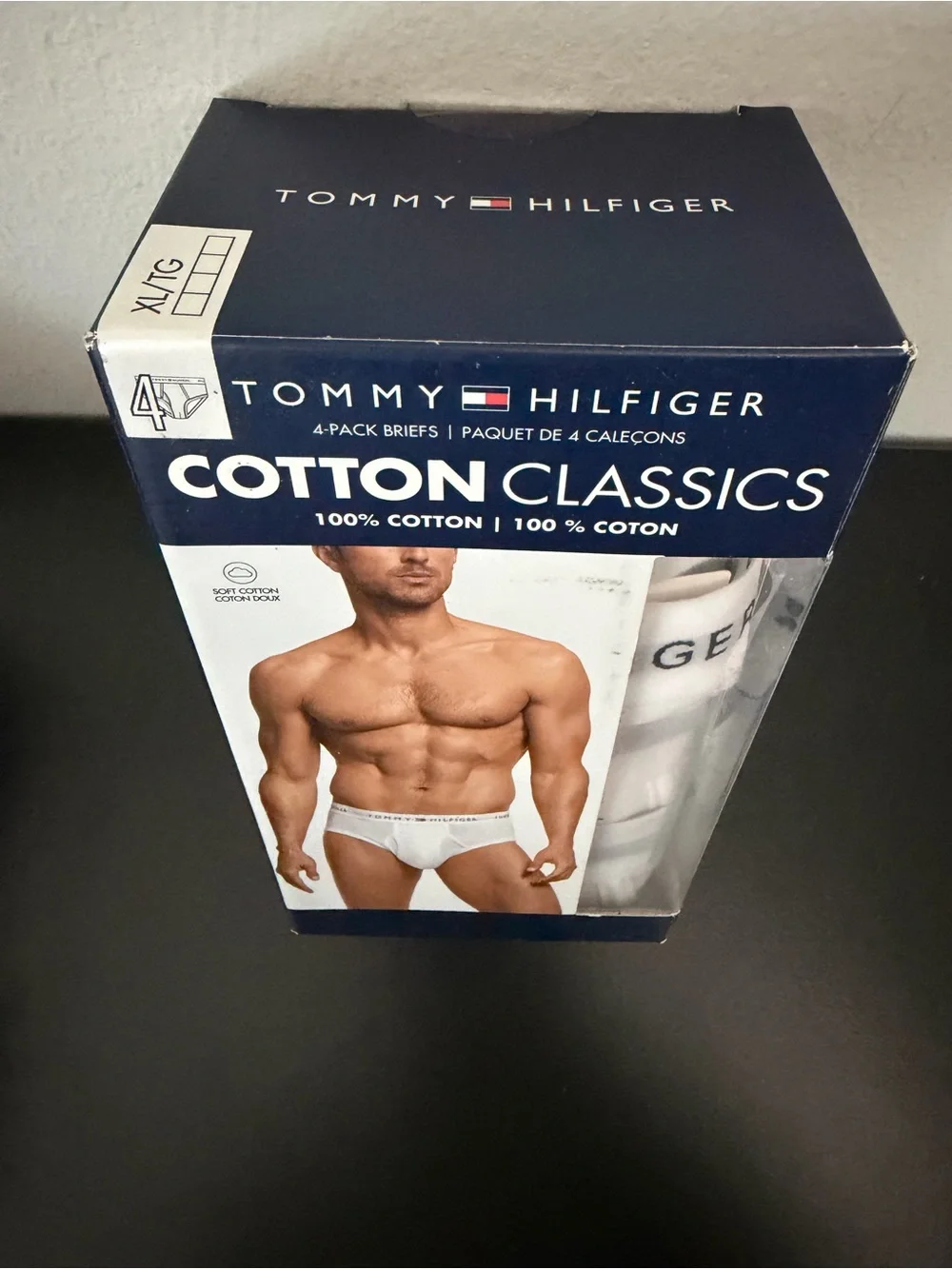 Tommy Hilfiger White Cotton Briefs 4-Pack - Classic Logo Waistband